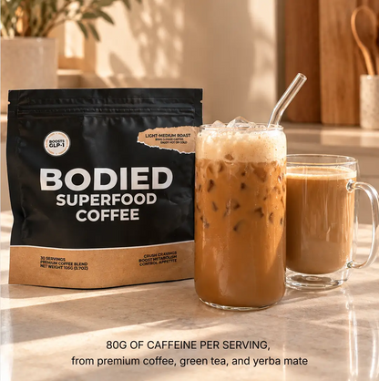 Bodied Superfood Coffee - coffee, green tea, yerba mate