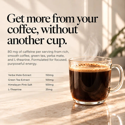 Bodied Superfood Coffee - coffee, green tea, yerba mate - caffeine